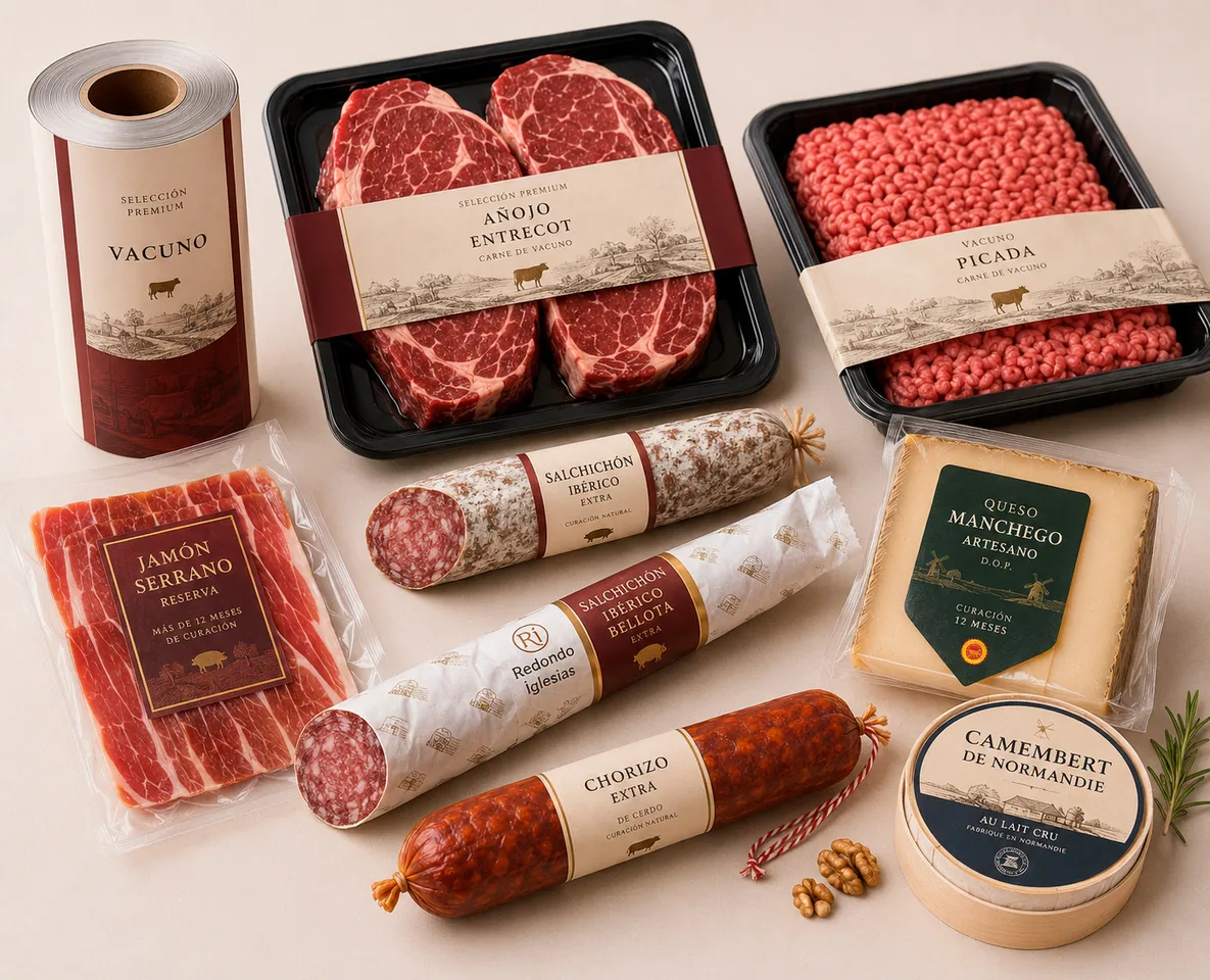 Envases para cárnicos, embutidos, loncheados y quesos