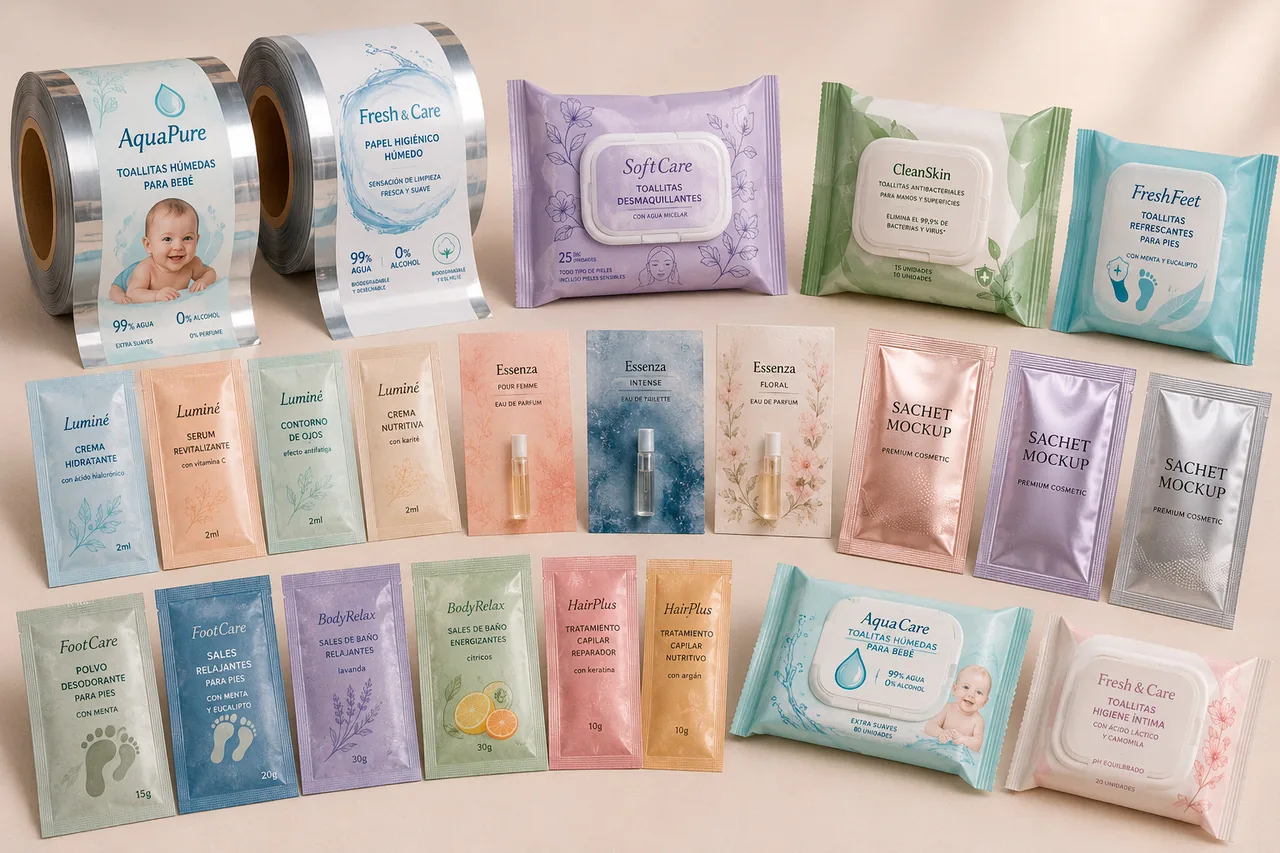 Envases flexibles para higiene, cosmética y cuidado personal