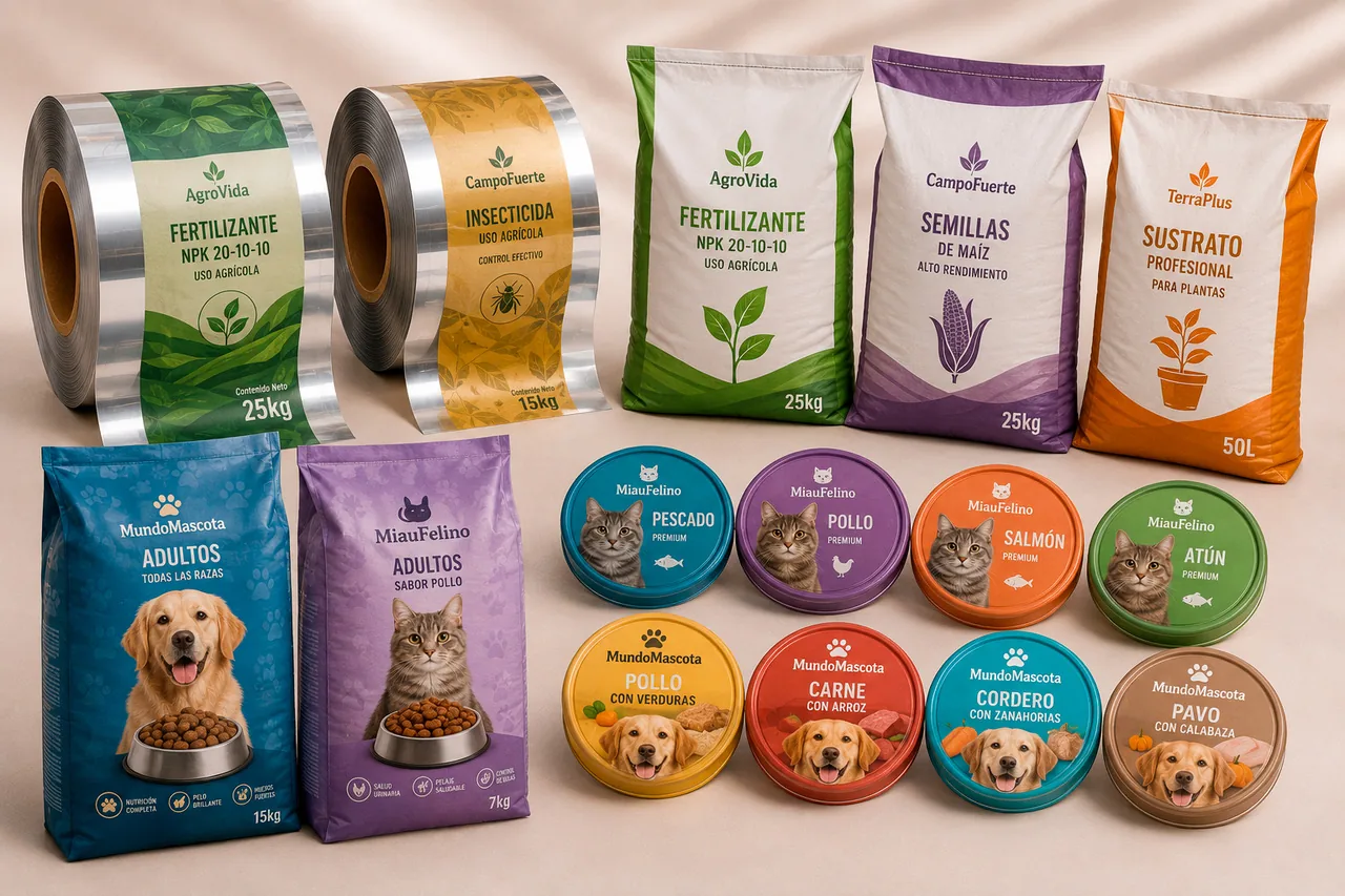 Envases para fitosanitarios y alimento para mascotas